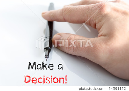 Make a decision text concept Make a decision text concept 34591152