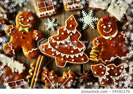 Christmas homemade gingerbread cookies Christmas homemade gingerbread cookies 34592270