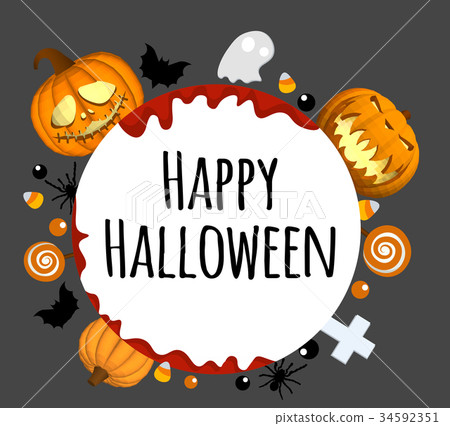 Happy Halloween background. Place for your text Happy Halloween background. Place for your text 34592351