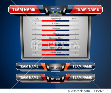 Scoreboard Broadcast Graphic 34592392