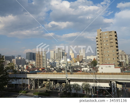 View from Shinagawa Shrine Shinagawa Fuji View from Shinagawa Shrine Shinagawa Fuji 34595136
