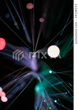 Colorful bokeh light celebrate at night 34596555