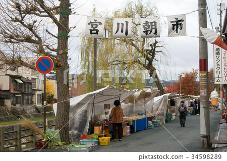 Gifu Prefecture Takayama City Miyagawa morning market 34598289