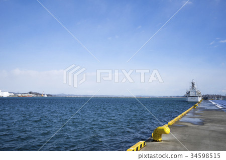 Shiogama port where the 2nd Regional Coast Guard Headquarters of the Japan Coast Guard is located 34598515