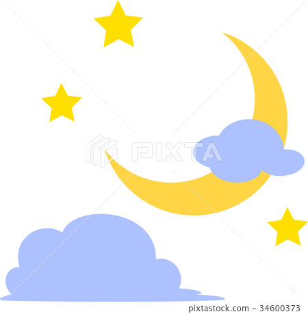 夜空的簡單的例證 34600373