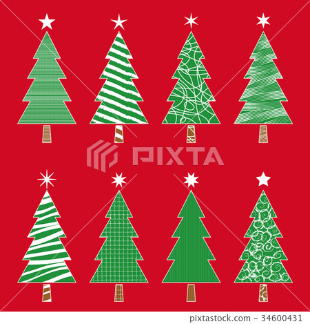 Christmas tree set Christmas tree set 34600431