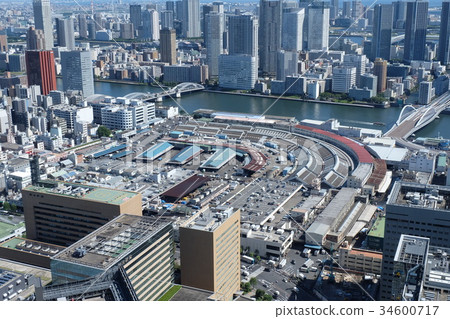 Tsukiji Market and Buildings 34600717