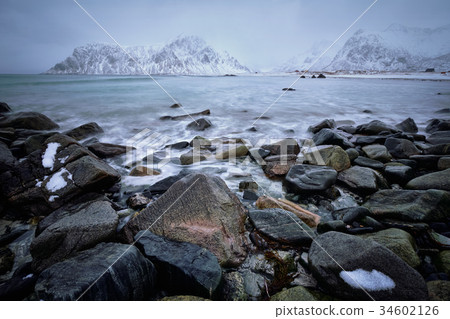 Coast of Norwegian sea 34602126