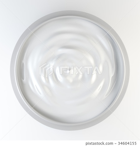 Jar of cosmetic cream 34604155
