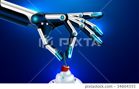 prosthetic hand or arms puts the cherry on the prosthetic hand or arms puts the cherry on the 34604355