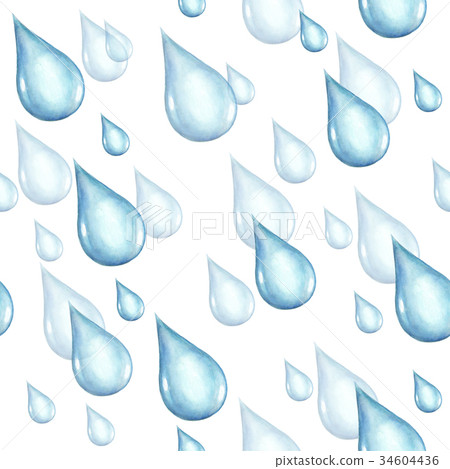Seamless pattern with rain drops Seamless pattern with rain drops 34604436