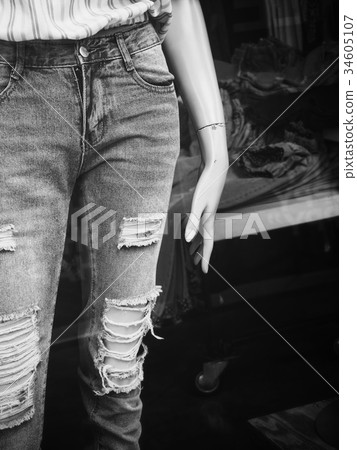 Fashion dummy with jeans Fashion dummy with jeans 34605107