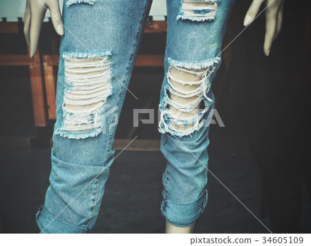Fashion dummy with jeans Fashion dummy with jeans 34605109