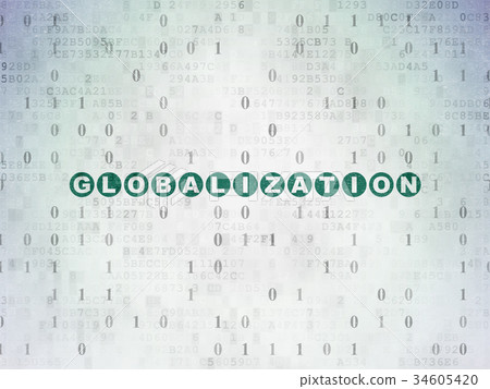 Finance concept: Globalization on Digital Data 34605420
