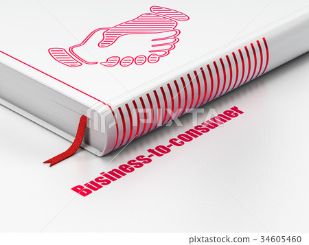 Finance concept: book Handshake, Business-to Finance concept: book Handshake, Business-to 34605460