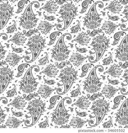 Paisley Ethnic ornament. 34605502