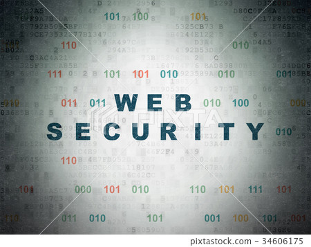 Web development concept: Web Security on Digital Web development concept: Web Security on Digital 34606175