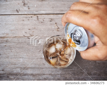 Pouring cola drink Pouring cola drink 34606273