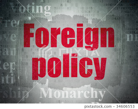 Politics concept: Foreign Policy on Digital Data Politics concept: Foreign Policy on Digital Data 34606553