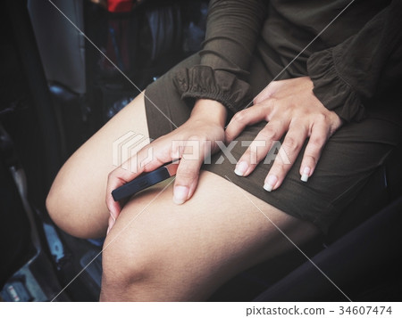 Smart phone on hand 34607474