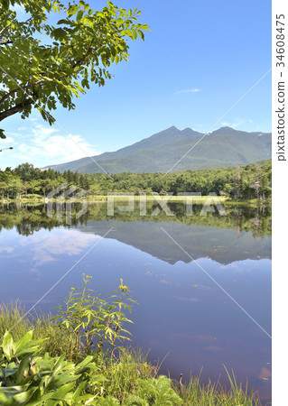 Landscape of two lakes 34608475