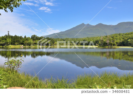 Landscape of two lakes 34608481
