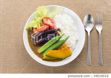 夏天蔬菜咖哩飯 夏天蔬菜咖哩飯 34610018