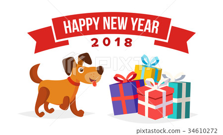 Christmas Dog Sale Banner Template Vector 34610272