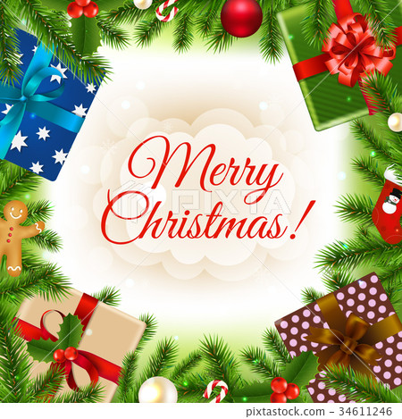 Merry Christmas Card 34611246