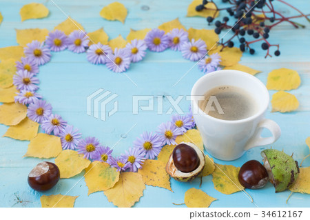 autumn coffee background autumn coffee background 34612167
