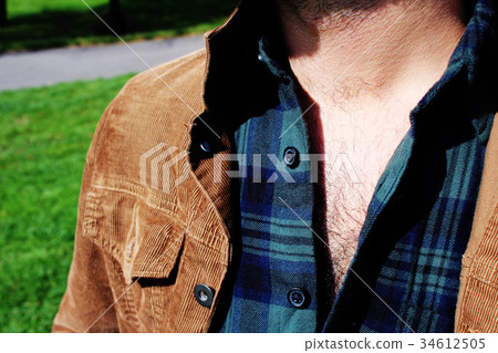 Male sexy chest hair 34612505