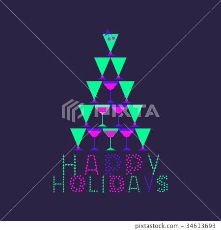 Happy holidays card 34613693