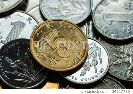 Yuan, Chinese money cash coin Yuan, Chinese money cash coin 34617720
