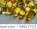 Fish oil supplement, medical and health concept 34617723