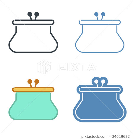 Purse Clipart Icon Set