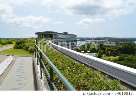 Ise-Shima Summit, Hotel Veranda with commemorative photo taken 34619812
