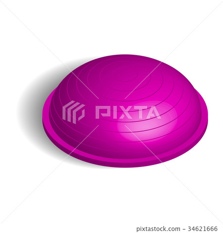 Fitball in 3D isometric style, vector illustration 34621666
