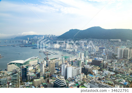 Landscape from Busan Tower Observatory: Chagalchi Market 34622791