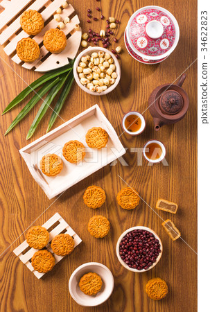 照片素材(图片 traditional mooncakes