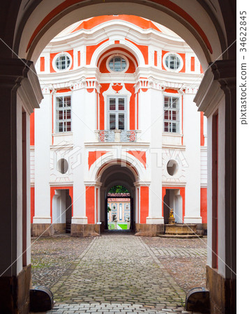 Benedictine Monastery in Broumov. Main courtyard 34622845