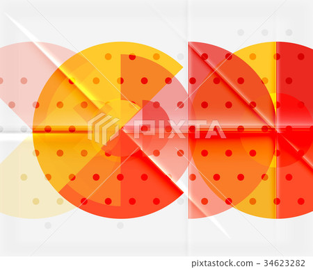 Circle elements on black background 34623282