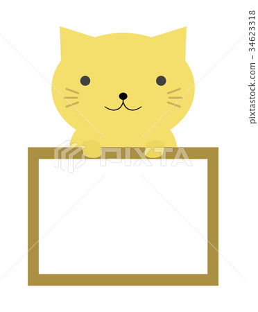 Cat with frame 34623318