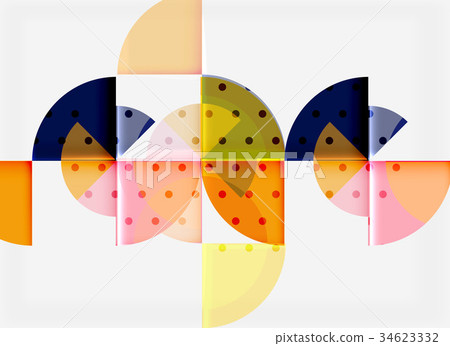 Circle elements on black background 34623332