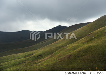 Beautiful Caucasian green landscape of the Beautiful Caucasian green landscape of the 34623558