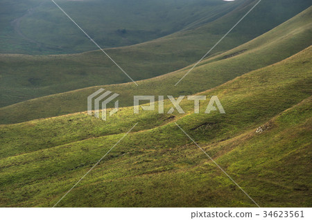 Beautiful Caucasian green landscape of the Beautiful Caucasian green landscape of the 34623561