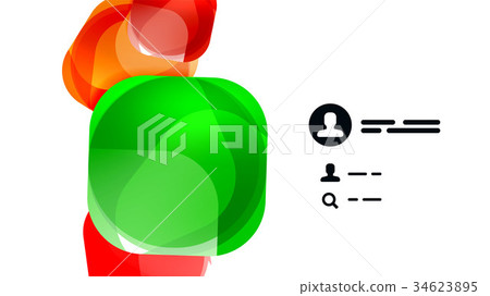 Modern geometric presentation background 34623895