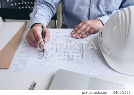 Engineering or Creative architect in construction project, Engin 34625131