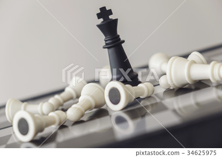 Chess leadership and success concept, chess save the strategy an 34625975