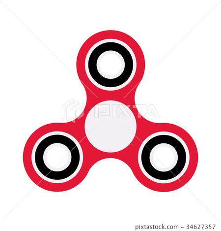 Flat design icon color hand spinner - Stock Illustration [34627357] - PIXTA