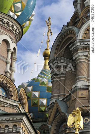 Detail of Russia Orthodox Church Spas na Krovi 34627396